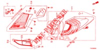 LUZ TRASERA/LUZ DE LICENCIA (PGM FI)  para Honda CIVIC 1.4 S 5 Puertas 6 velocidades manual 2015