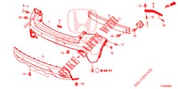 PARAGOLPES TRASERO  para Honda CIVIC 1.4 S 5 Puertas 6 velocidades manual 2015