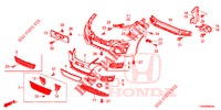 PARAGOLPES DELANTERO  para Honda CIVIC DIESEL 1.6 EXECUTIVE EURO 6 5 Puertas 6 velocidades manual 2015