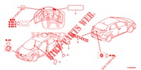 EMBLEMAS/ETIQUETAS DE PRECAUCION  para Honda CIVIC 1.8 COMFORT 5 Puertas 6 velocidades manual 2015