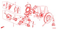 FRENO DELANTERO  para Honda CIVIC 1.8 COMFORT 5 Puertas 6 velocidades manual 2015