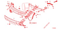 PARAGOLPES TRASERO  para Honda CIVIC 1.8 COMFORT 5 Puertas 6 velocidades manual 2015