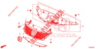 PARRILLA DELANTERA/MOLDURA  para Honda CIVIC 1.8 COMFORT 5 Puertas 6 velocidades manual 2015