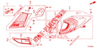 LUZ TRASERA/LUZ DE LICENCIA (PGM FI)  para Honda CIVIC 1.8 COMFORT 5 Puertas 5 velocidades automática 2015