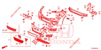 PARAGOLPES DELANTERO  para Honda CIVIC 1.8 COMFORT 5 Puertas 5 velocidades automática 2015