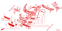 PARAGOLPES DELANTERO  para Honda CIVIC 1.8 LIFESTYLE 5 Puertas 5 velocidades automática 2015