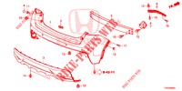 PARAGOLPES TRASERO  para Honda CIVIC 1.8 LIFESTYLE 5 Puertas 5 velocidades automática 2015