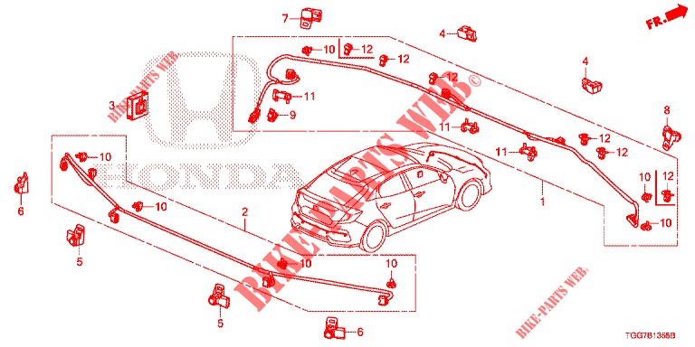 SENSOR DE ESTACIONAMIENTO  para Honda CIVIC 1.5 SPORT NAVI 5 Puertas 6 velocidades manual 2018