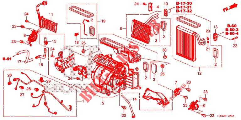 UNIDAD DE CALENTADOR (LH) para Honda CIVIC 1.5 SPORT NAVI 5 Puertas 6 velocidades manual 2018