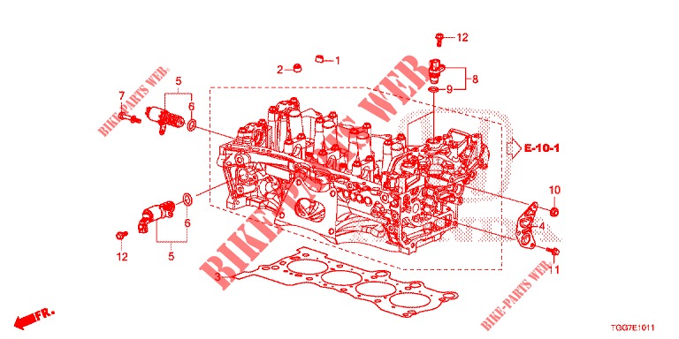 VALVULA DE CONTROL DE ACEITE VTC (1.5L) para Honda CIVIC 1.5 SPORT NAVI 5 Puertas 6 velocidades manual 2018