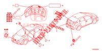 EMBLEMAS/ETIQUETAS DE PRECAUCION  para Honda CIVIC DIESEL 2.2 EXCLUSIVE 5 Puertas 6 velocidades manual 2013