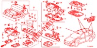 LUZ INTERIOR (2) para Honda ACCORD TOURER 2.4 EXECUTIVE 5 Puertas 6 velocidades manual 2013