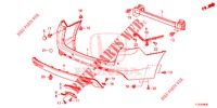 PARAGOLPES TRASERO  para Honda ACCORD TOURER DIESEL 2.2 S 5 Puertas 6 velocidades manual 2015