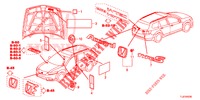 EMBLEMAS/ETIQUETAS DE PRECAUCION  para Honda ACCORD TOURER DIESEL 2.2 S 5 Puertas 5 velocidades automática 2015