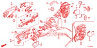 CERRADURAS PUERTA TRAS./MANIJA EXTERIOR  para Honda ACCORD TOURER DIESEL 2.2 SH 5 Puertas 6 velocidades manual 2015