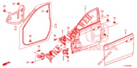 PANELES DE PUERTA DEL.(2D)  para Honda ACCORD TOURER DIESEL 2.2 SH 5 Puertas 6 velocidades manual 2015