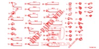 BANDA DE JUEGO DE CABLES/SOPORTE(RH)  para Honda CIVIC DIESEL 1.6 S 5 Puertas 6 velocidades manual 2013