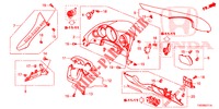 GUARNICION DE INSTRUMENTO (COTE DE CONDUCTEUR) (RH) para Honda CIVIC DIESEL 1.6 S 5 Puertas 6 velocidades manual 2013