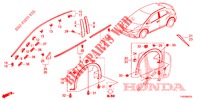 MOLDURA/PROTECTOR  para Honda CIVIC DIESEL 1.6 S 5 Puertas 6 velocidades manual 2013