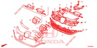 PARRILLA DELANTERA/MOLDURA  para Honda CR-V DIESEL 1.6 EXCLUSIVE NAVI 4WD 5 Puertas 9 velocidades automática 2017