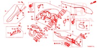 GUARNICION DE INSTRUMENTO (COTE DE CONDUCTEUR) (RH) para Honda CIVIC 1.8 ES 5 Puertas 5 velocidades automática 2015