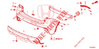 PARAGOLPES TRASERO  para Honda CIVIC 1.8 ES 5 Puertas 5 velocidades automática 2015