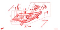 FARO DELANTERO  para Honda CIVIC 1.8 EX 5 Puertas 5 velocidades automática 2015