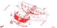 PARRILLA DELANTERA/MOLDURA  para Honda CIVIC 1.8 EX 5 Puertas 5 velocidades automática 2015