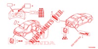 EMBLEMAS/ETIQUETAS DE PRECAUCION  para Honda CIVIC 1.5 SPORT PLUS 5 Puertas 6 velocidades manual 2017