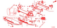 PARAGOLPES TRASERO  para Honda CIVIC 1.5 SPORT PLUS 5 Puertas 6 velocidades manual 2017