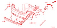 PARAGOLPES TRASERO  para Honda CIVIC 1.8 ES 5 Puertas 6 velocidades manual 2014