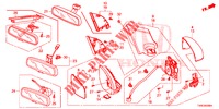 RETROVISOR/VISERA  para Honda CIVIC 1.8 ES 5 Puertas 6 velocidades manual 2014