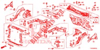 CONTENCION DELANTERA/TABLERO  para Honda CIVIC 1.4 S 5 Puertas 6 velocidades manual 2015