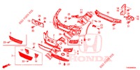 PARAGOLPES DELANTERO  para Honda CIVIC 1.4 SE 5 Puertas 6 velocidades manual 2015