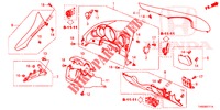 GUARNICION DE INSTRUMENTO (COTE DE CONDUCTEUR) (RH) para Honda CIVIC 1.8 ES 5 Puertas 6 velocidades manual 2015