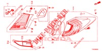 LUZ TRASERA/LUZ DE LICENCIA (PGM FI)  para Honda CIVIC 1.8 ES 5 Puertas 6 velocidades manual 2015