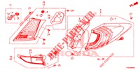 LUZ TRASERA/LUZ DE LICENCIA (PGM FI)  para Honda CIVIC 1.8 EXGT 5 Puertas 6 velocidades manual 2015