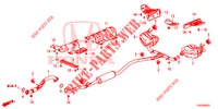 TUBERIA DE ESCAPE/SILENCIADOR (1.5L) (1) para Honda CIVIC 1.5 PRESTIGE 5 Puertas 6 velocidades manual 2018