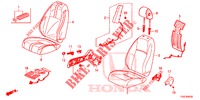 ASIENTO DELANTERO/CINTURONES DE SEGURIDAD (D.) (RH) para Honda CIVIC 1.5 RS 5 Puertas 6 velocidades manual 2018