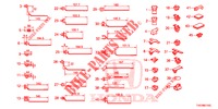 BANDA DE JUEGO DE CABLES/SOPORTE(RH)  para Honda CIVIC 1.8 SE 5 Puertas 6 velocidades manual 2013