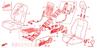 ASIENTO DELANTERO/CINTURONES DE SEGURIDAD (D.) (RH) para Honda CIVIC DIESEL 1.6 EX 5 Puertas 6 velocidades manual 2014