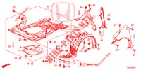 GUARDABARROS DELANTERO  para Honda CIVIC DIESEL 1.6 EX 5 Puertas 6 velocidades manual 2014