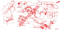 GUARNICION DE INSTRUMENTO (COTE DE CONDUCTEUR) (RH) para Honda CIVIC DIESEL 1.6 EX 5 Puertas 6 velocidades manual 2014