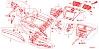 GUARNICION DE INSTRUMENTO (COTE DE PASSAGER) (RH) para Honda CIVIC DIESEL 1.6 EX 5 Puertas 6 velocidades manual 2014