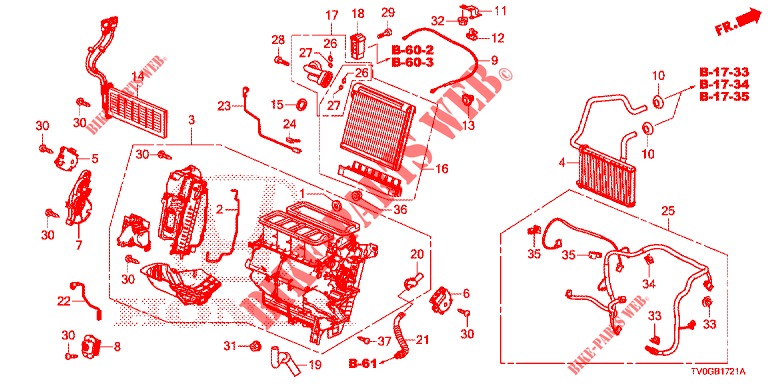 UNIDAD DE CALENTADOR (RH) para Honda CIVIC DIESEL 1.6 ES 5 Puertas 6 velocidades manual 2015