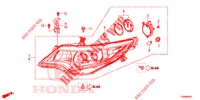 FARO DELANTERO (LED) para Honda CIVIC DIESEL 1.6 EXGT 5 Puertas 6 velocidades manual 2016