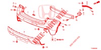 PARAGOLPES TRASERO  para Honda CIVIC DIESEL 1.6 EXGT 5 Puertas 6 velocidades manual 2016