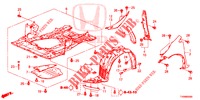 GUARDABARROS DELANTERO  para Honda CIVIC DIESEL 1.6 S 5 Puertas 6 velocidades manual 2016