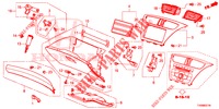 GUARNICION DE INSTRUMENTO (RH) para Honda CIVIC DIESEL 1.6 S 5 Puertas 6 velocidades manual 2016