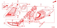 LUZ TRASERA/LUZ DE LICENCIA (PGM FI)  para Honda CIVIC DIESEL 1.6 S 5 Puertas 6 velocidades manual 2016